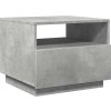 Konferenční stolek s LED osvětlením 50 x 49 x 40 cm [839829] (Barva Betonová šedá)