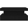 Konferenční stolek s LED osvětlením 90 x 50 x 40 cm [839848] (Barva Černá)