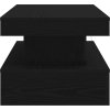 Konferenční stolek s LED osvětlením 90 x 50 x 40 cm [839848] (Barva Černá)