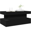 Konferenční stolek s LED osvětlením 90 x 50 x 40 cm [839848] (Barva Černá)