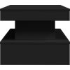 Konferenční stolek s LED osvětlením 90 x 50 x 40 cm [839848] (Barva Černá)