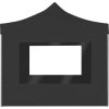 Profesionální skládací party stan + stěny hliník 2 x 2 m [48933] (Barva Černá a maskáčová)