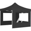 Profesionální skládací party stan + stěny hliník 2 x 2 m [48933] (Barva Černá a maskáčová)