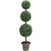 Umělý zimostráz ve tvaru koule s květináčem zelený 118 cm [336511]