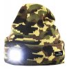 LED čelovka Cattara čepice ARMY s LED svítilnou USB nabíjení [63603382]