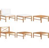 3dílná zahradní sedací souprava podušky teakové dřevo [316108]