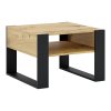 Konferenční stolek, dub artisan/černá, CARA 2