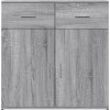 Příborník 79 x 38 x 80 cm kompozitní dřevo [840525] (Barva Šedá sonoma)