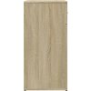 Příborník 79 x 38 x 80 cm kompozitní dřevo [840525] (Barva Šedá sonoma)