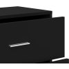 Příborníky 2 ks 60 x 31 x 84 cm kompozitní dřevo [3276582] (Barva Černá)