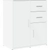 Příborník 60 x 31 x 70 cm kompozitní dřevo [840478] (Barva Bílá)