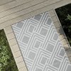 Venkovní koberec šedý 80 x 250 cm PP [368565]