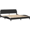 Rám postele s LED bez matrace Zadar 180 x 200 cm [3214124] (Barva Černá)