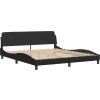 Rám postele s LED bez matrace Zadar 180 x 200 cm [3214124] (Barva Černá)