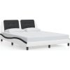 Rám postele s LED bez matrace Zadar 160 x 200 cm [3214118] (Barva Bílá)