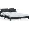 Rám postele bez matrace Zadar 180x200 cm umělá kůže [3208201] (Barva Šedá)