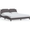 Rám postele bez matrace Zadar 180x200 cm umělá kůže [3208201] (Barva Šedá)