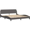 Rám postele bez matrace Zadar 180x200 cm umělá kůže [3208201] (Barva Šedá)