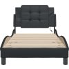 Rám postele s LED bez matrace Zadar 90 x 200 cm [3214082] (Barva Černá)