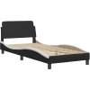 Rám postele s LED bez matrace Zadar 100 x 200 cm [3214094] (Barva Černobílý)