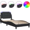 Rám postele s LED bez matrace Zadar 100 x 200 cm [3214094] (Barva Černobílý)