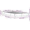 Rám postele 100 x 200 cm kompozitní dřevo [3281204] (Barva Černá)