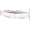Rám postele 100 x 200 cm kompozitní dřevo [3281204] (Barva Černá)
