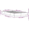 Rám postele 100 x 200 cm kompozitní dřevo [3281204] (Barva Černá)