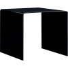 Konferenční stolek černý 50 x 50 x 45 cm tvrzené sklo [284723]