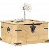 Úložný box Corona 78 x 78 x 45 cm masivní borové dřevo [4002771]