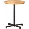 Bistro stůl kulatý Ø 60 x 75 cm hrubé mangovníkové dřevo [320265]