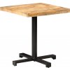 Bistro stůl čtvercový 70 x 70 x 75 cm hrubé mangovníkové dřevo [320266]