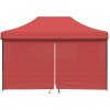 Skládací party stan pop-up se 4 bočními stěnami oranžový [4004979] (Barva burgundy (black frame))