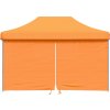 Skládací party stan pop-up se 4 bočními stěnami oranžový [4004979] (Barva burgundy (black frame))