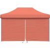 Skládací party stan pop-up se 4 bočními stěnami oranžový [4004979] (Barva burgundy (black frame))