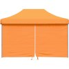 Skládací party stan pop-up se 4 bočními stěnami hnědý [4005025] (Barva orange (blue frame))