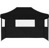 Skládací party stan pop-up se 3 bočními stěnami [4005019] (Barva burgundy (black frame))