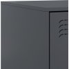 Noční stolek 34,5 x 39 x 44 cm ocel [841623] (Barva Antracitová)