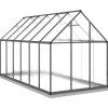 Skleník s podkladovým rámem 334 x 169 x 202 cm hliník [3266331] (Barva Antracitová)