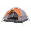 Kempingový stan kupole pro 3 osoby rychloupínací [4004179] (Barva Šedá a oranžová)
