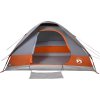 Kempingový stan kopule pro 2 osoby nepromokavý [94775] (Barva Šedá a oranžová)