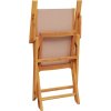 Skládací zahradní židle 8 ks textil a masivní dřevo [3214582] (Barva Taupe)