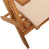 Skládací zahradní židle 8 ks textil a masivní dřevo [3214582] (Barva Taupe)