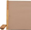 Skládací zahradní židle 4 ks textil a masivní dřevo [3214580] (Barva Taupe)