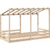 Dětská postel se střechou 90 x 200 cm masivní borové dřevo [847000] (Barva Přírodní)
