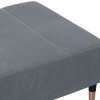 Podnožka 77 x 55 x 31 cm samet [4007394] (Barva Tmavě šedá)