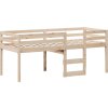 Patrová postel se střechou 80 x 200 cm masivní borovice [3282010] (Barva Přírodní)