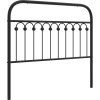 Kovové náhradní čelo postele 107 cm [376630] (Barva Černá)
