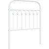 Kovové náhradní čelo postele 75 cm [376626] (Barva Černá)