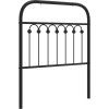 Kovové náhradní čelo postele 75 cm [376626] (Barva Černá)